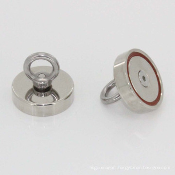 Strong 375lbs Cone Neodymium Fishing Magnet with Eyebolt,